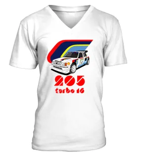 205 turbo 16 E2 Classic Camiseta cuello en V Unisex