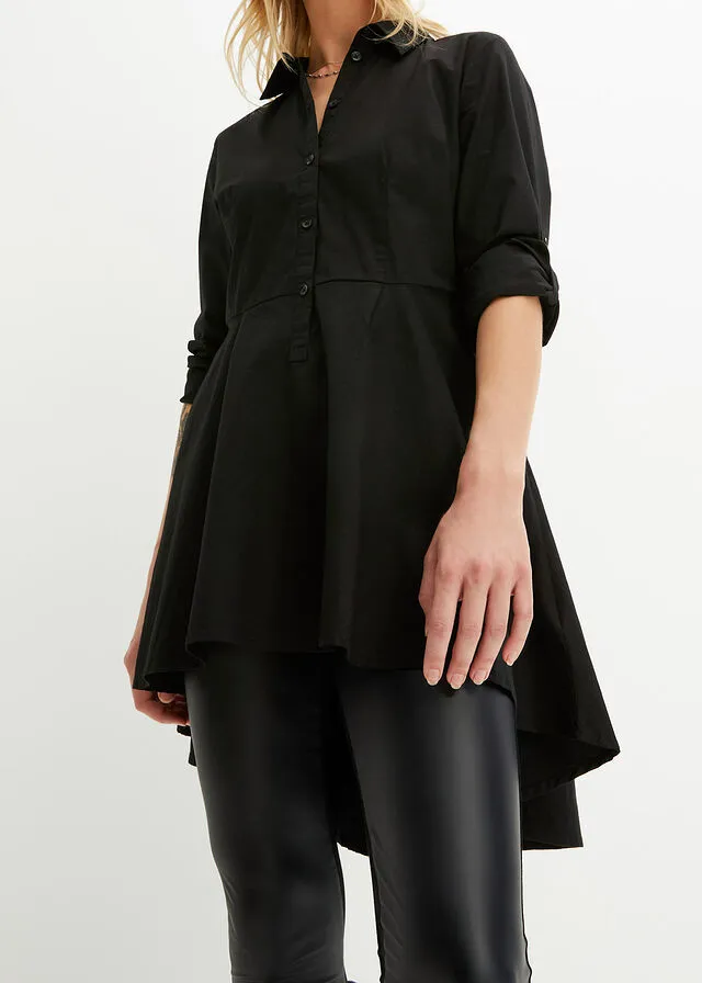 Blusa larga Negro