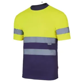 CAMISETA 305506 01/20 MARINO/A.FLUOR T-XL