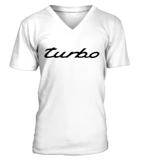 Clscr-004-WT.Porsche 911 turbo Camiseta cuello en V Unisex