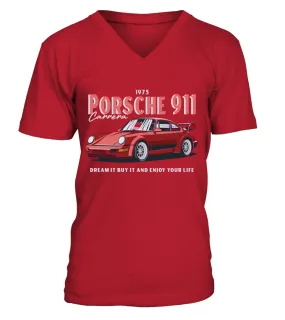 RD. Porsche 911 Porsche 964 Turbo T-Shirt. Camiseta cuello en V Unisex