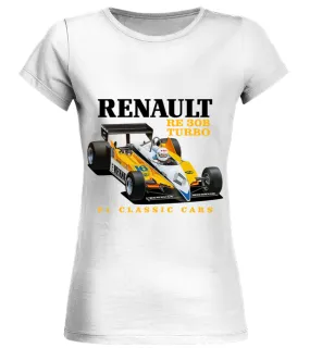 RE 30B Turbo F1 80s Camiseta cuello redondo Mujer