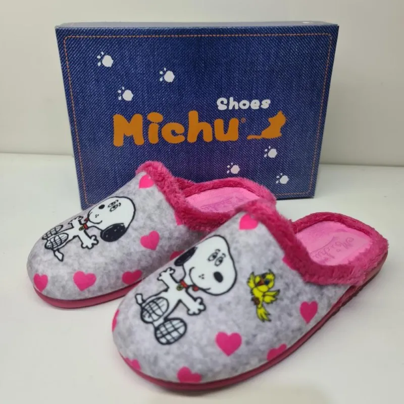 Zapatilla Chinela Perrito y Pájaro Michu mod 7107