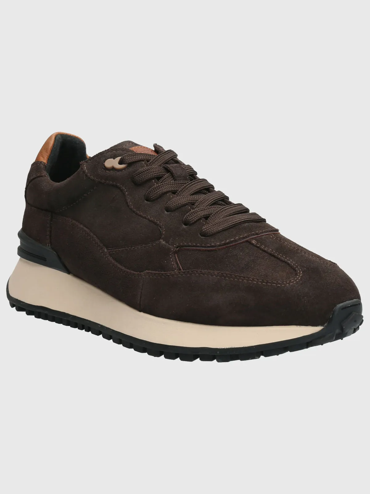 Zapatilla Cuero Hombre Gante Café