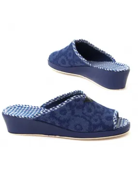 Zapatilla de casa cómoda para mujer.  Northome  GOMMAa  73677 Azul