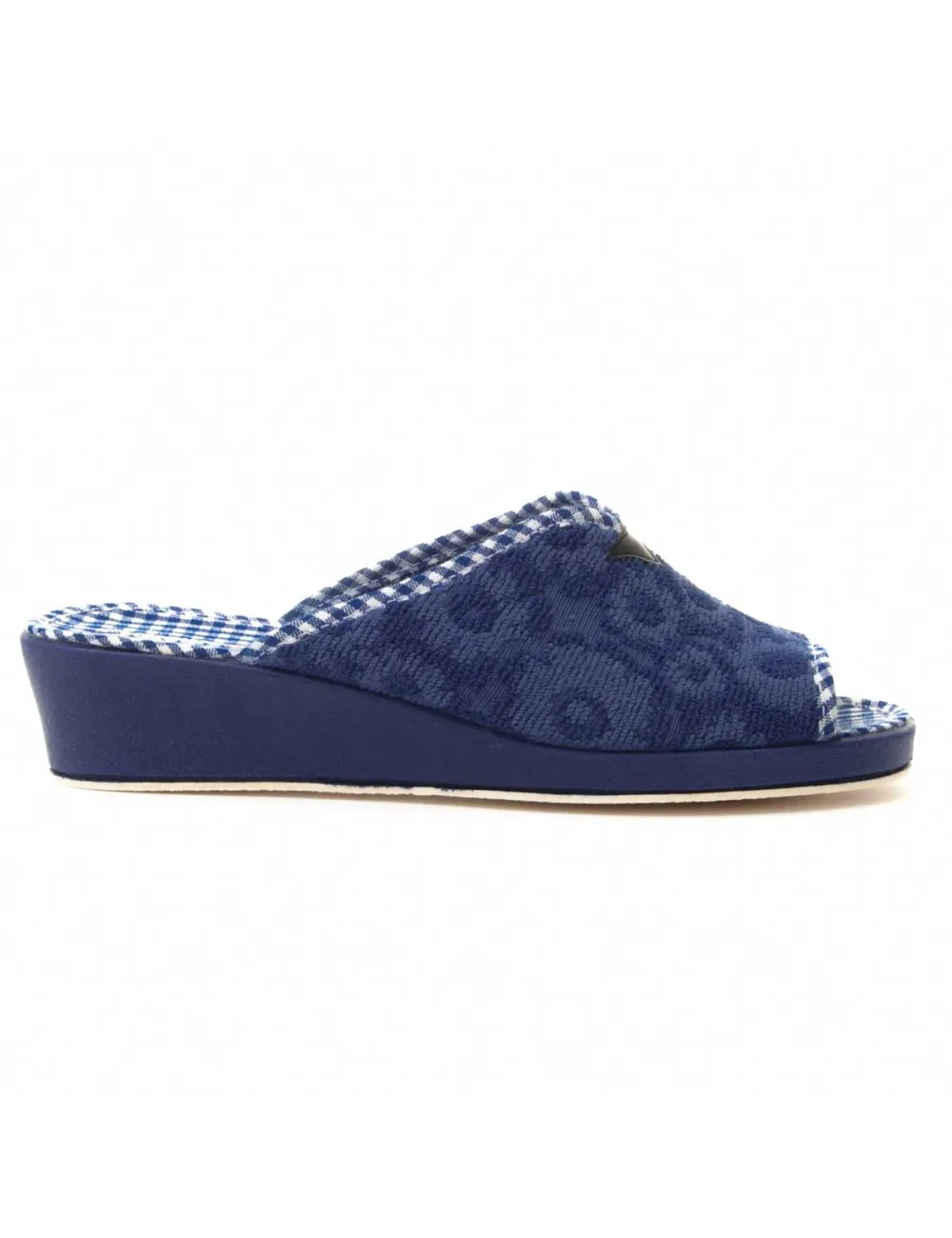 Zapatilla de casa cómoda para mujer.  Northome  GOMMAa  73677 Azul