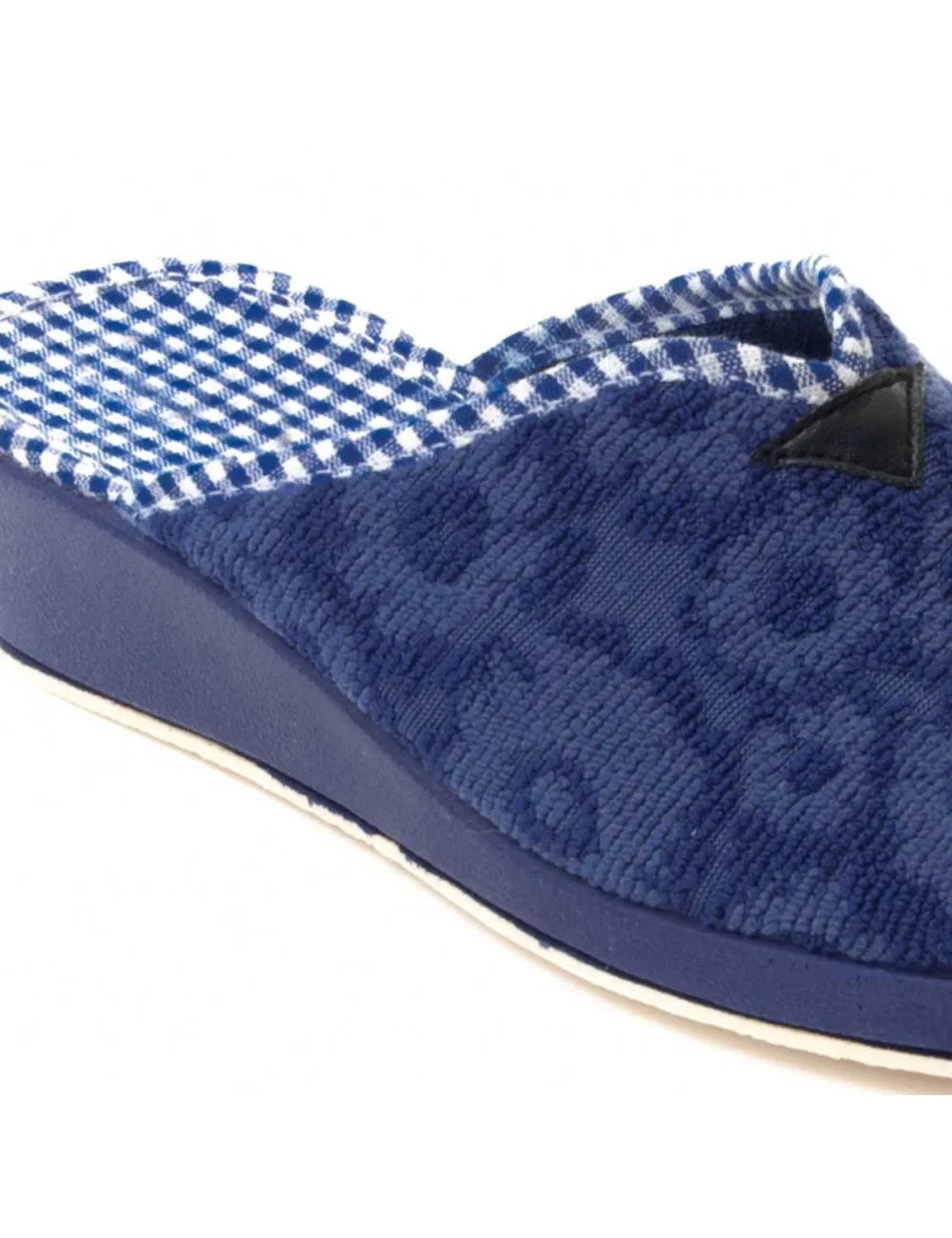 Zapatilla de casa cómoda para mujer.  Northome  GOMMAa  73677 Azul