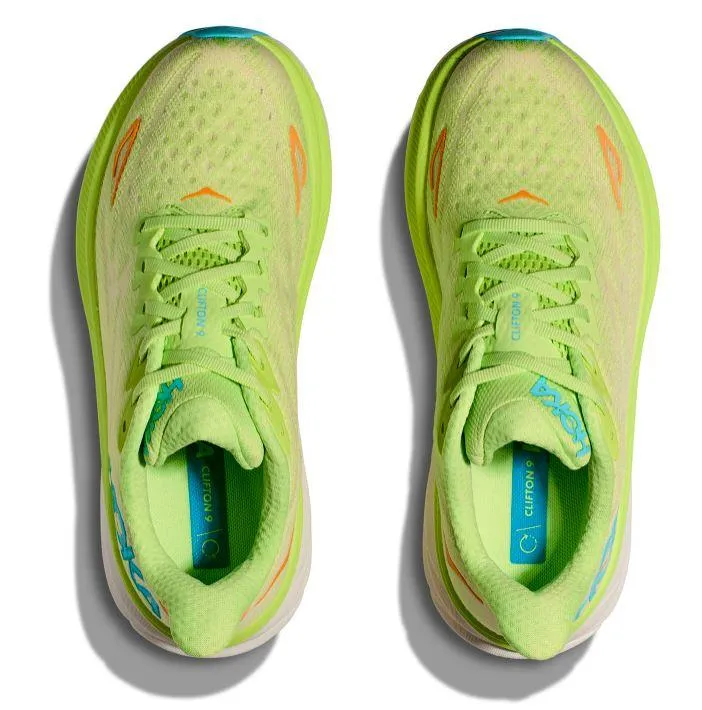 Zapatillas HOKA One One Clifton 9 Mujer Lettuce/Solar Flare