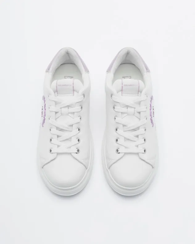 Zapatillas Karl Lagerfeld Kapri Metal Maison Karl Lace Blanco