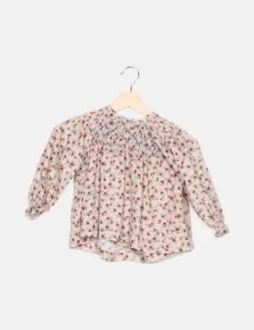 Zara Blusa multicolor estampada